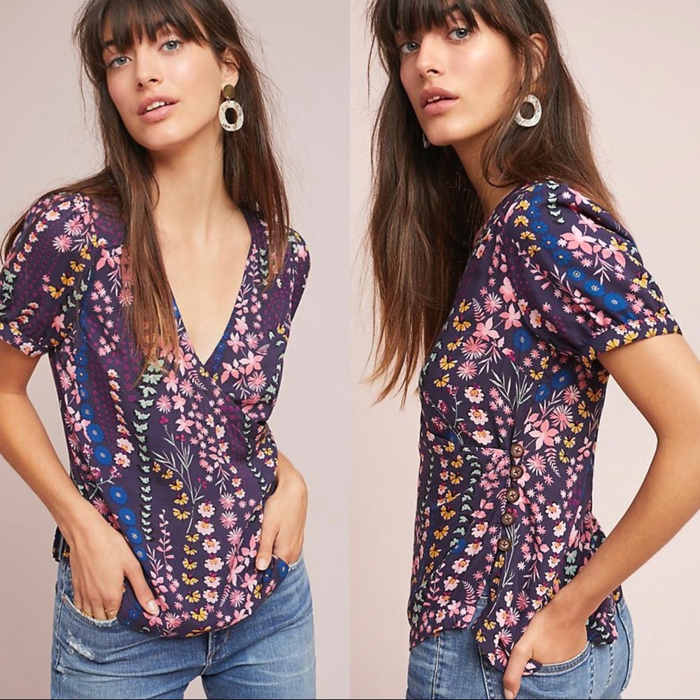 Anthropologie Wrap Blouse - Picture 8 of 8